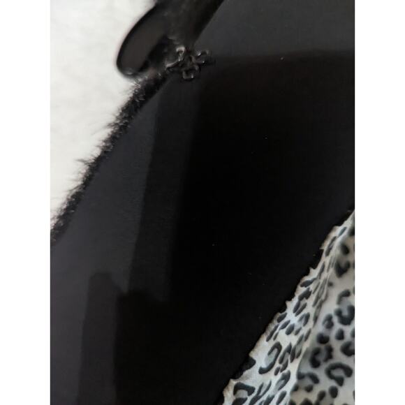 Peter NYGard Black Faux Fur Vest Studded Collar & Animal Print Lining Size M - Picture 6 of 11